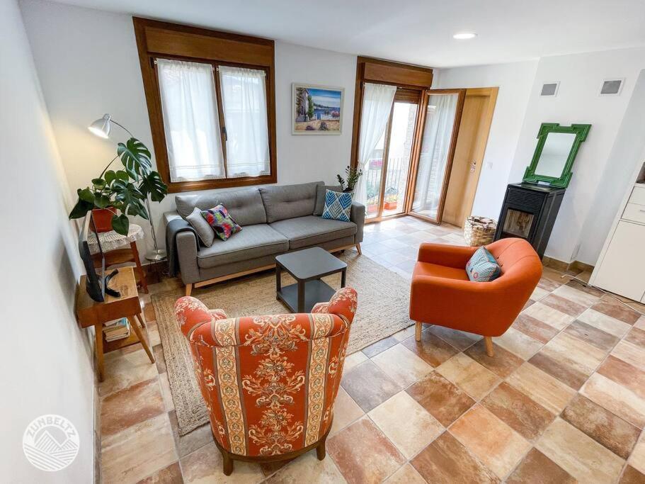 Casa Zunbeltz De 3 Habitaciones En Plena Montana Lezáun Kültér fotó